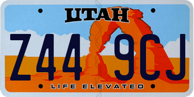 UT license plate Z449CJ