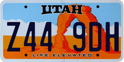 UT license plate Z449DH