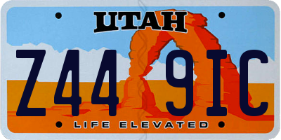 UT license plate Z449IC
