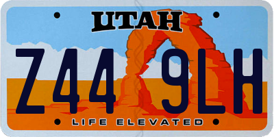 UT license plate Z449LH