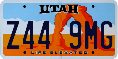 UT license plate Z449MG
