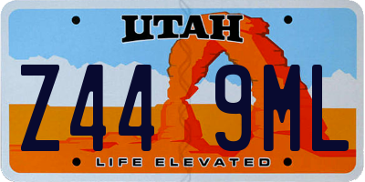 UT license plate Z449ML