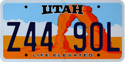 UT license plate Z449OL