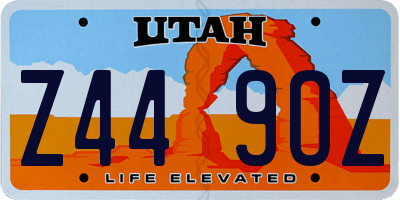 UT license plate Z449OZ