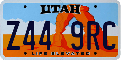 UT license plate Z449RC