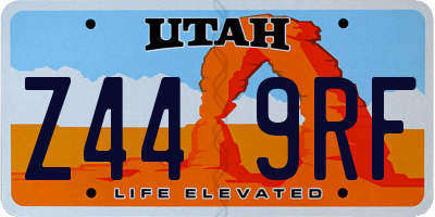 UT license plate Z449RF