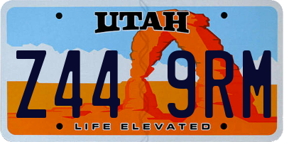 UT license plate Z449RM