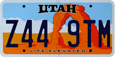 UT license plate Z449TM