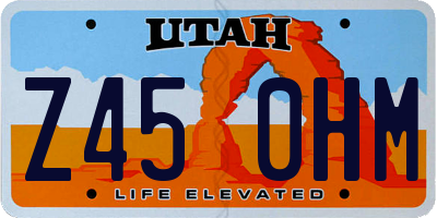 UT license plate Z450HM