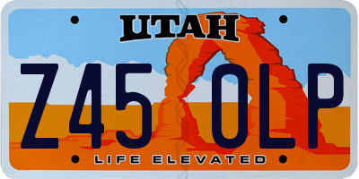 UT license plate Z450LP