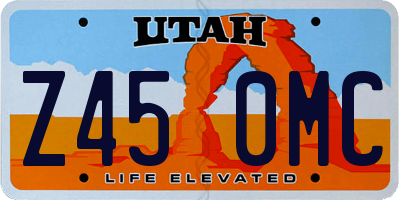 UT license plate Z450MC