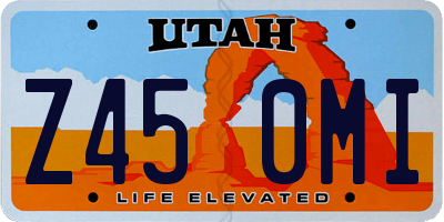 UT license plate Z450MI