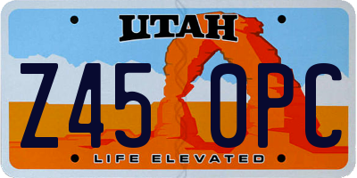 UT license plate Z450PC