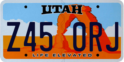 UT license plate Z450RJ