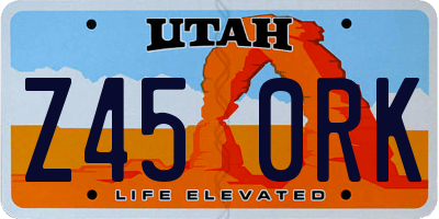 UT license plate Z450RK