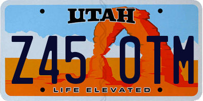 UT license plate Z450TM