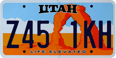 UT license plate Z451KH