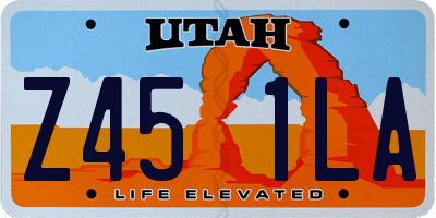 UT license plate Z451LA