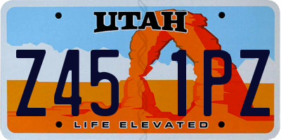 UT license plate Z451PZ