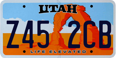 UT license plate Z452CB