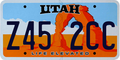 UT license plate Z452CC