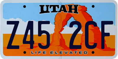 UT license plate Z452CF