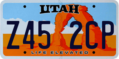 UT license plate Z452CP