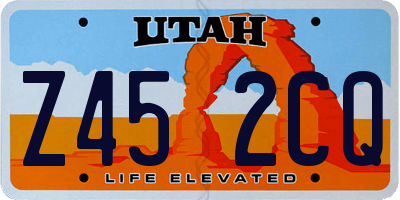 UT license plate Z452CQ