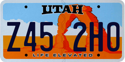 UT license plate Z452HO