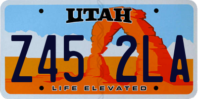 UT license plate Z452LA