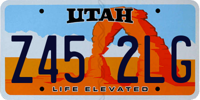 UT license plate Z452LG
