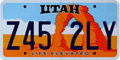 UT license plate Z452LY
