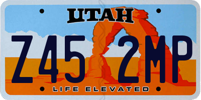 UT license plate Z452MP