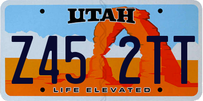 UT license plate Z452TT