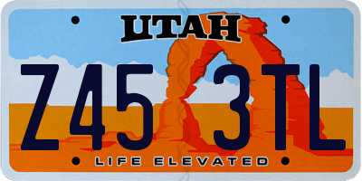 UT license plate Z453TL
