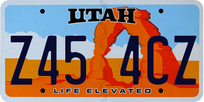 UT license plate Z454CZ
