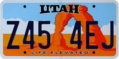 UT license plate Z454EJ