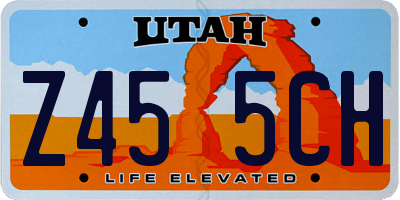 UT license plate Z455CH