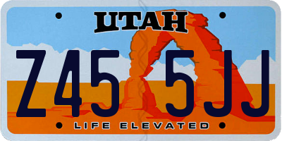 UT license plate Z455JJ