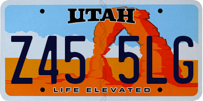 UT license plate Z455LG