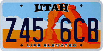 UT license plate Z456CB