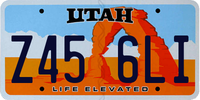UT license plate Z456LI