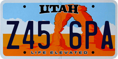 UT license plate Z456PA