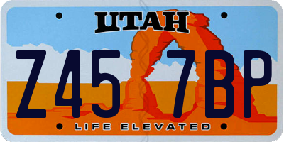 UT license plate Z457BP