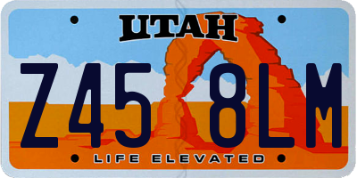 UT license plate Z458LM