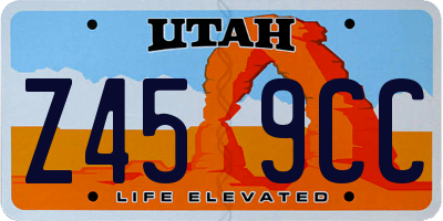 UT license plate Z459CC