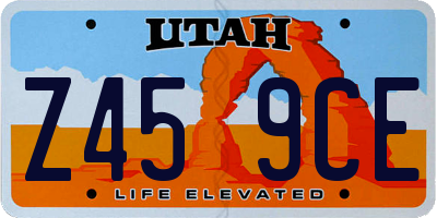 UT license plate Z459CE
