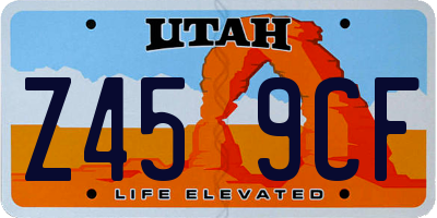 UT license plate Z459CF