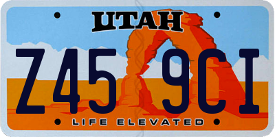 UT license plate Z459CI