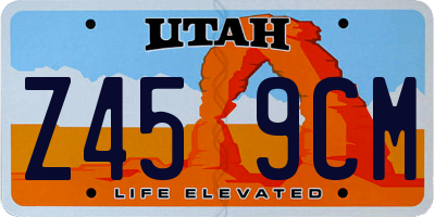 UT license plate Z459CM